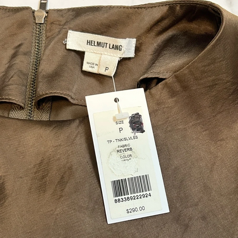 NWT Helmet Lang Silk Top - Picture 12 of 15